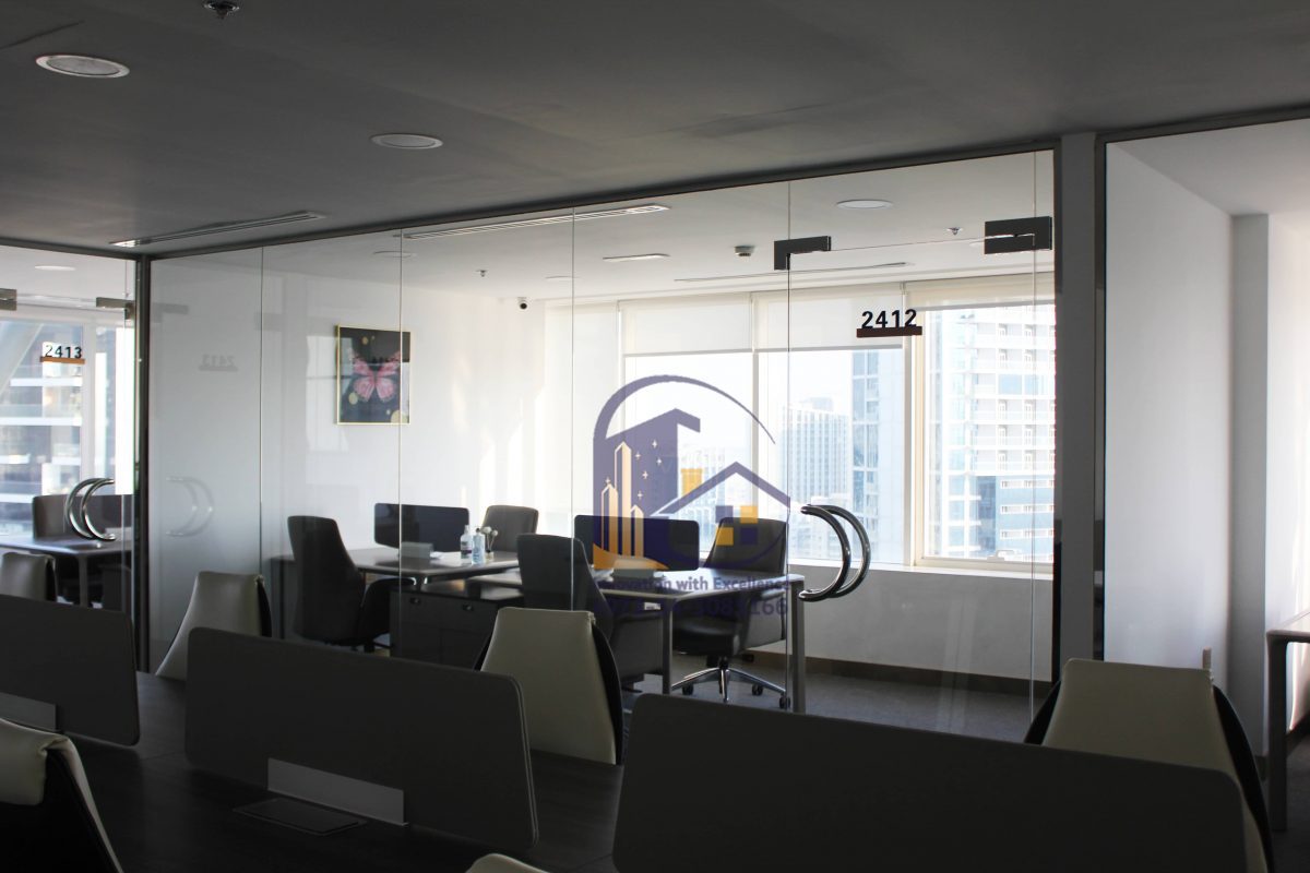 OSB glass partition in dubai