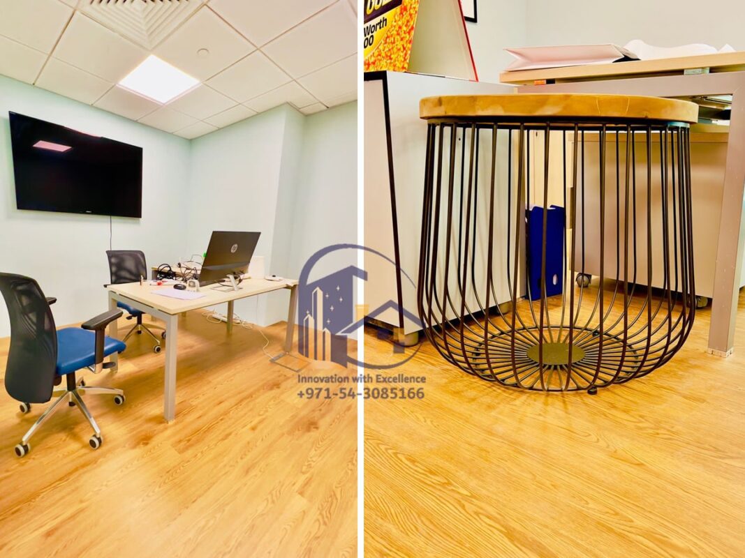 flooring installation in dubai for meeting room