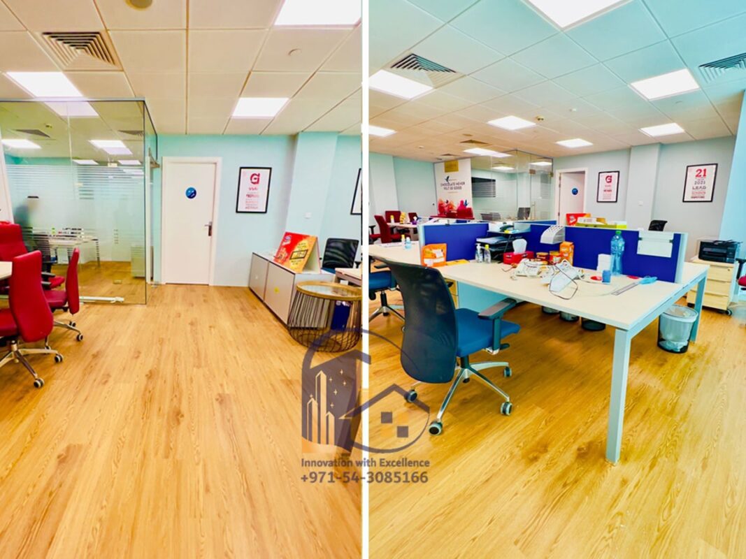 glass partition installation in dubai