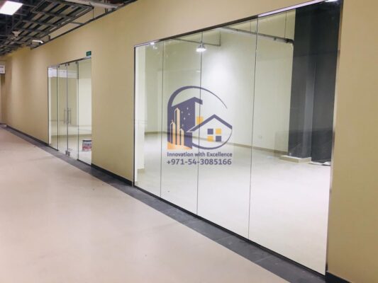 dubai glass partition in jafza