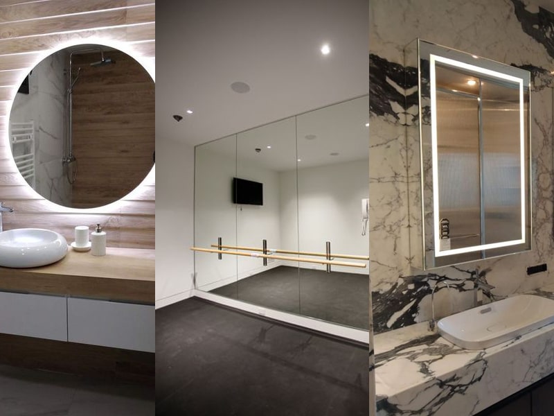 wall mirror installation