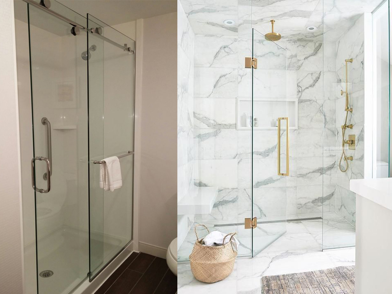 sliding shower enclosures