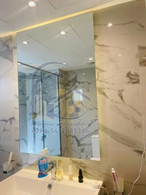 backlit custom size mirror dubai