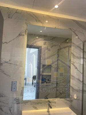 backlit mirror dubai