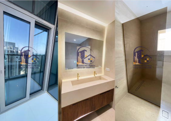 Shower glass Shower enclosure Mirror Installation Aluminum door