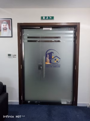 Office Front Door Glass Door Frosted Glass Door