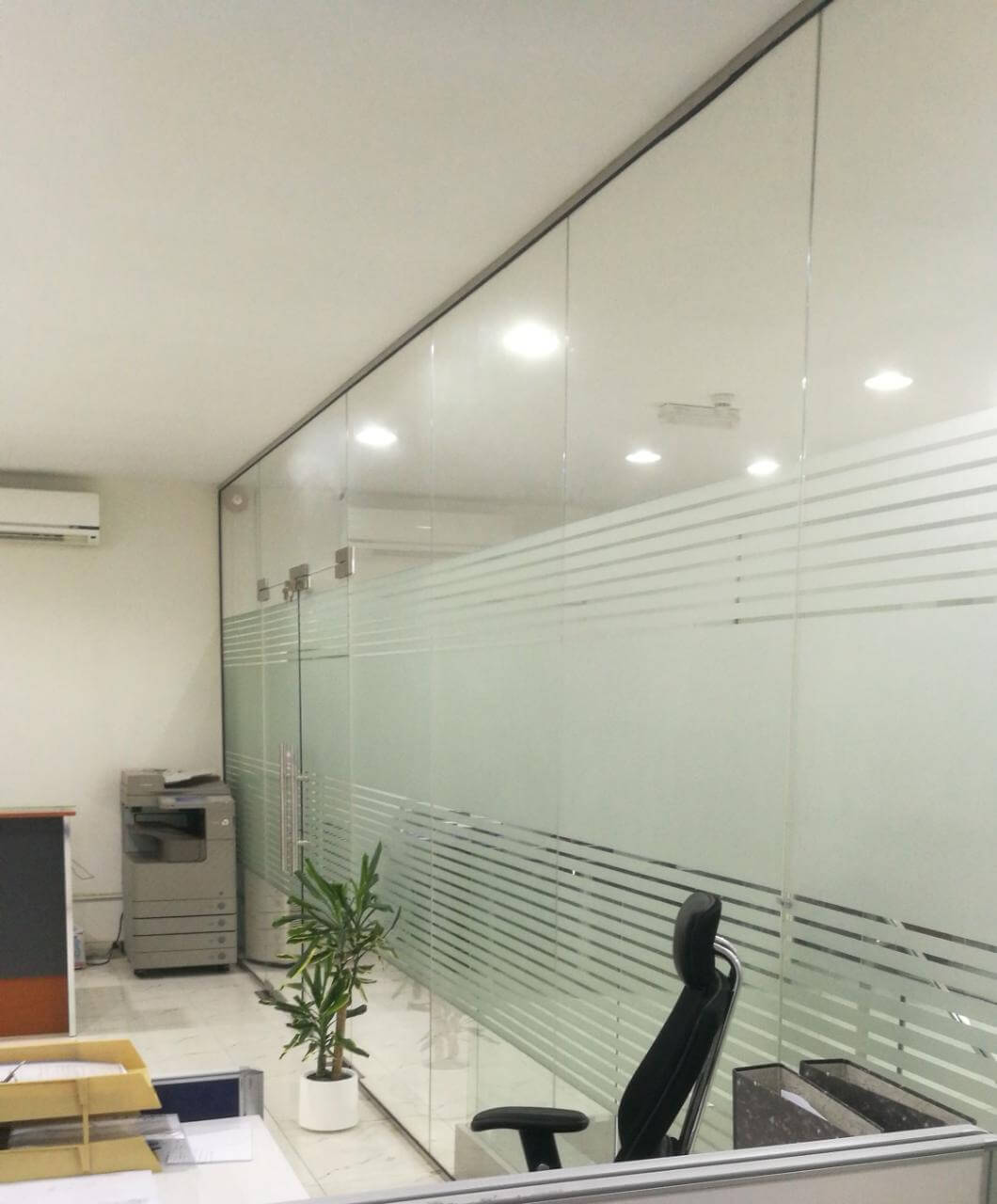 Glass Office Partitions, Shower Enclosure and Mirror Installation Works