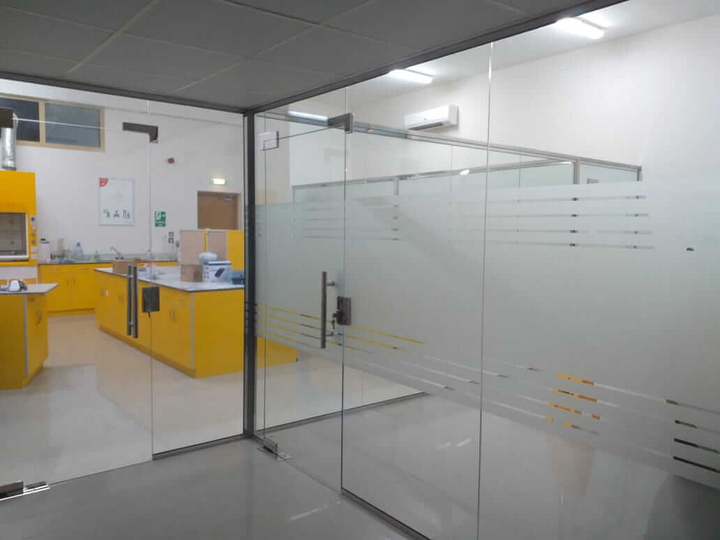 Low Height Glass Partition