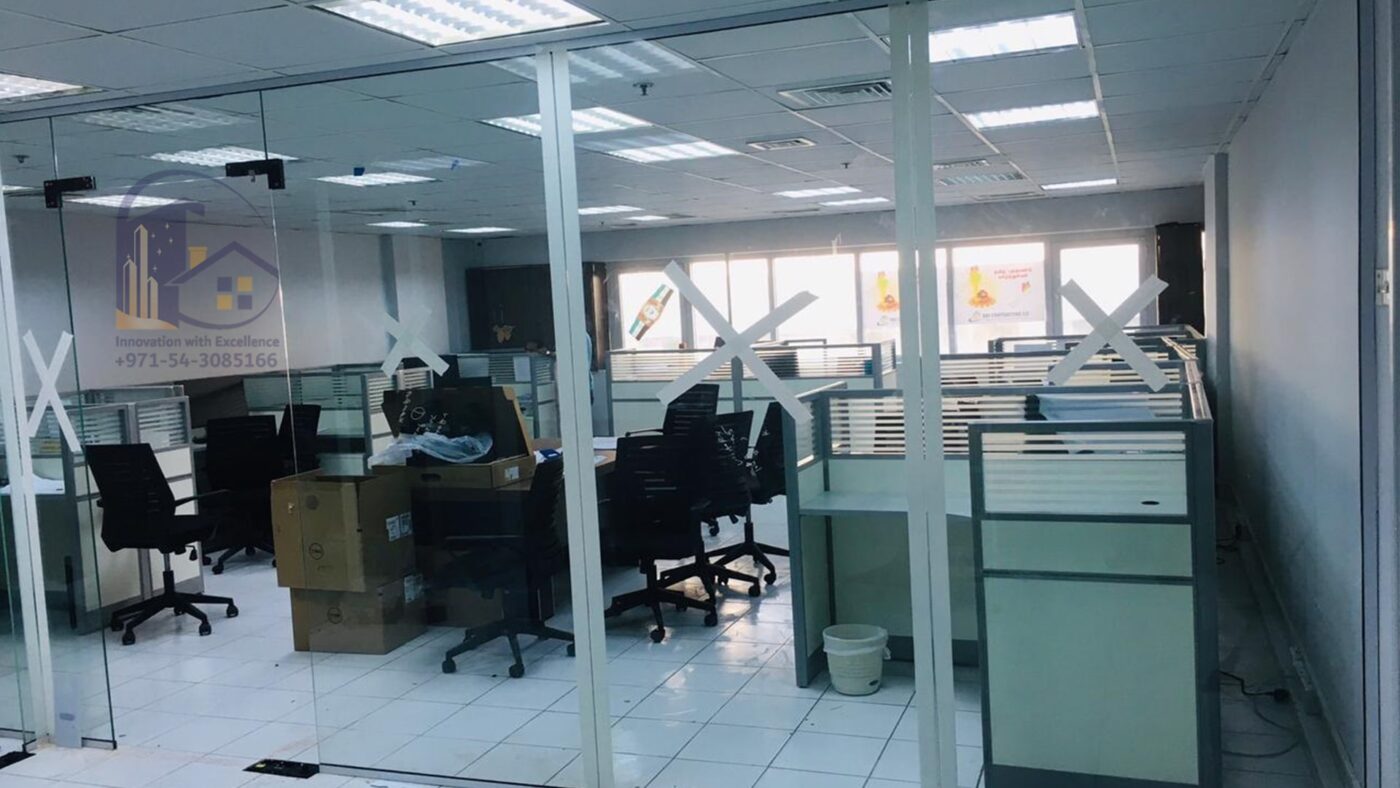 Full Height Glass Partition in Dubai