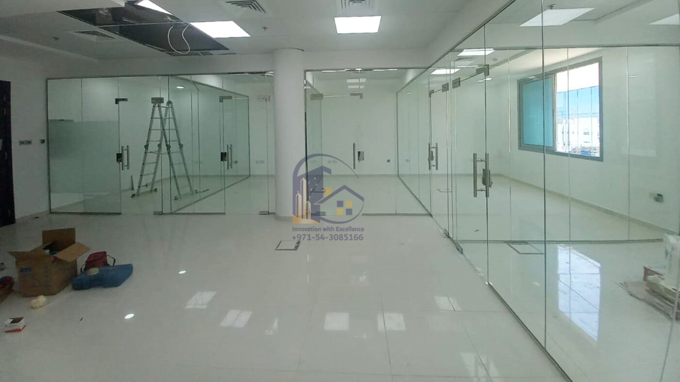 office glass partition, glass divider