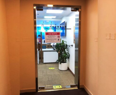 front office door cladding