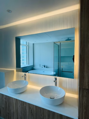 wall backlight mirror dubai